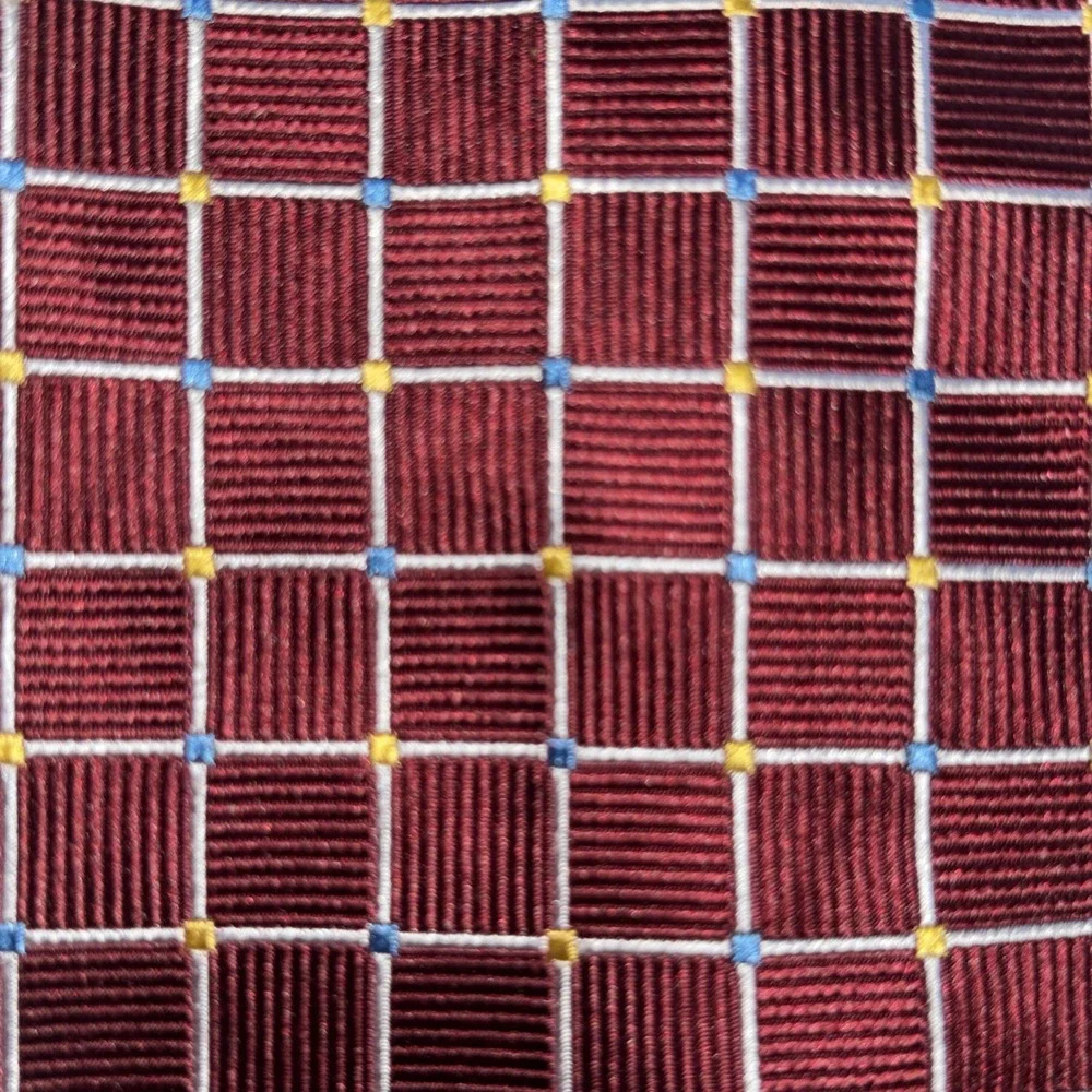 JoS BANK Executive Collection Burgundy Silk Tie